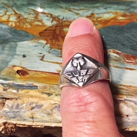 Vintage 'Cub Scout" Sterling Ring - Picture 2 of 3